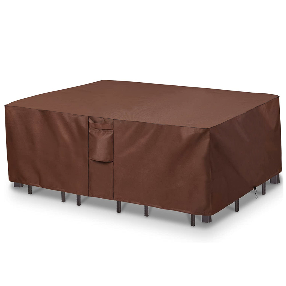 Outdoor Furniture Varnish - 屋外用防水ガーデンファニチャーカバー,茶色の420dガーデンファニチャーカバー,防風,uv保護,ソファテーブルチェア用