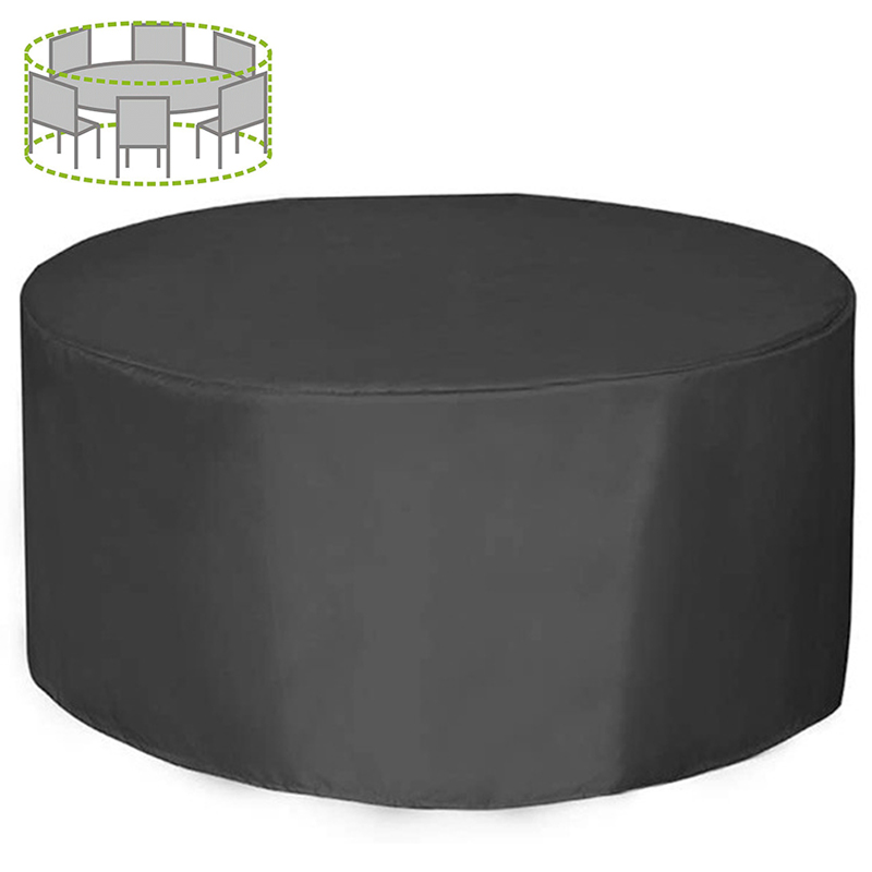 Outdoor Furniture Varnish - 12 サイズラウンド家具カバー 210D 高耐久パティオ家具カバー防水防塵屋外テーブル椅子保護カバー