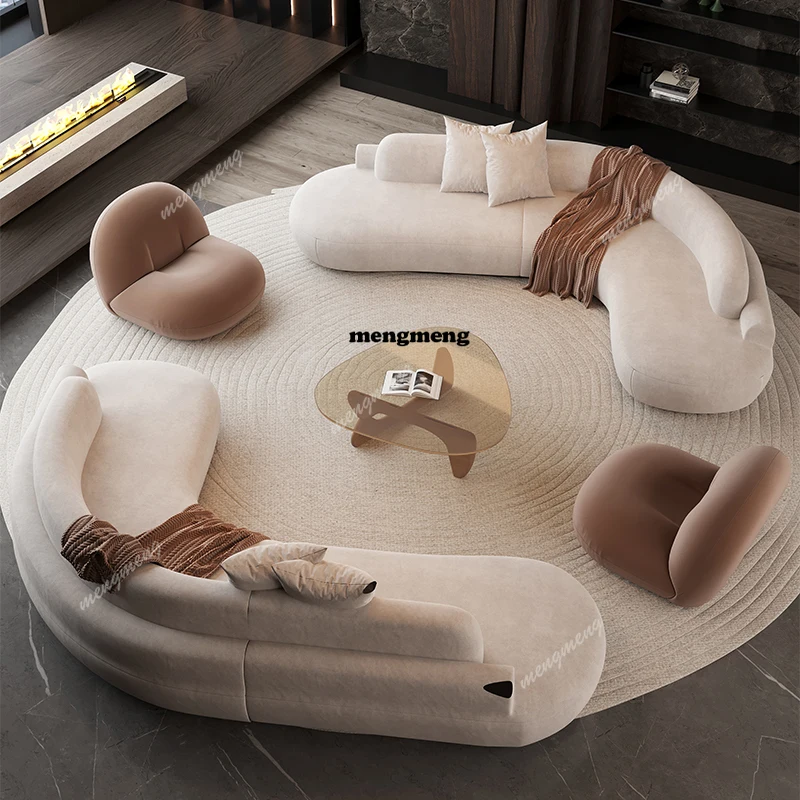 Outdoor Furniture L Shape - パフクラウドリビングルームソファ北欧かわいい怠惰な寝室の床屋外ソファイチゴ化粧台ディヴァーノポストモダン家具