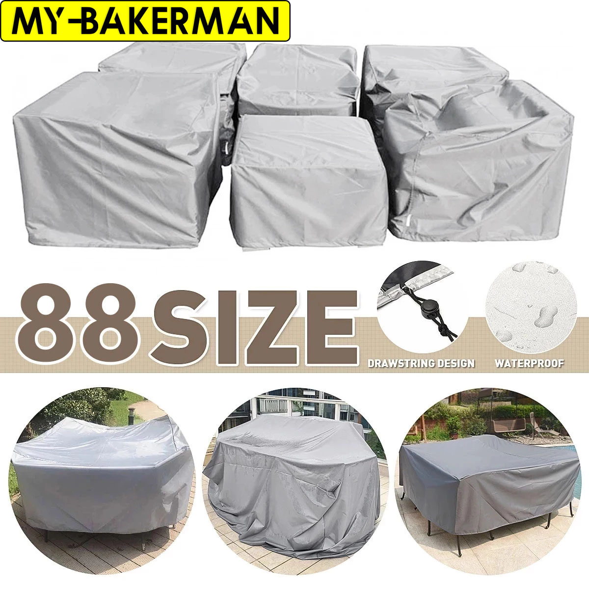 Outdoor Furniture Varnish - パティオ家具カバー防水、パティオ家具セットカバー屋外セクショナルソファセットカバー、パティオテーブルと椅子セットカバー