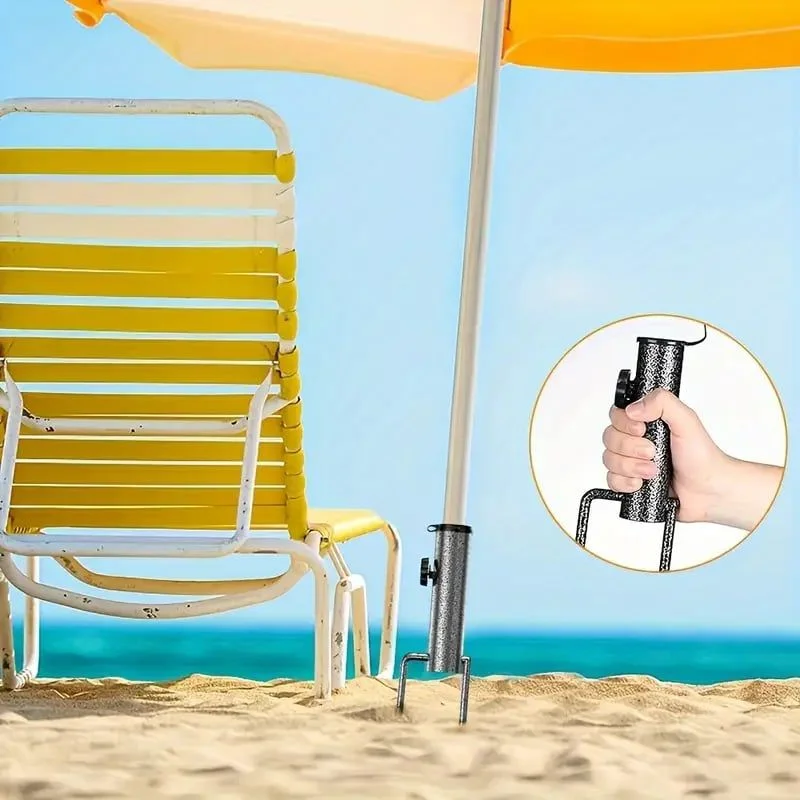 Outdoor Furniture Glides - 調節可能なビーチアンブレラスタンド,屋外,グラウンドプラグ,ベース,耐久性,2本足,スパイク,キャノピー