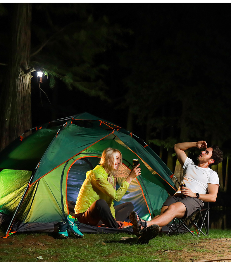 屋外防水2-3人用キャンプハイキングビーチ折りたたみ自動ポッ - Outdoor Furniture Set のレビューと価格