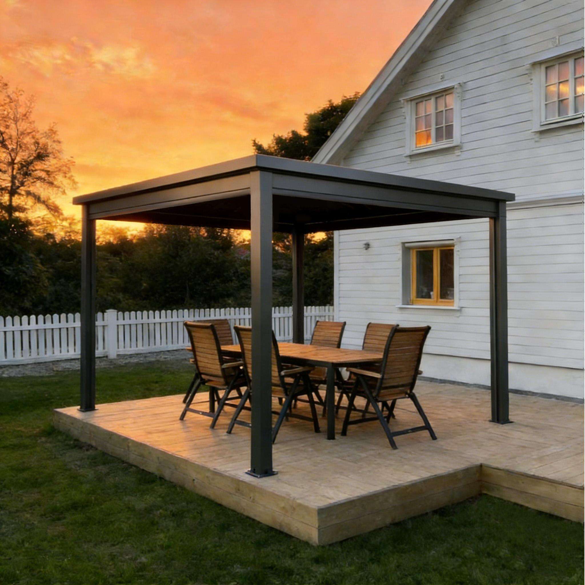 工場直販 様々なサイズ 屋外用 アルミ合金製パビリオン 独立 - Outdoor Furniture Gazebo のレビューと価格