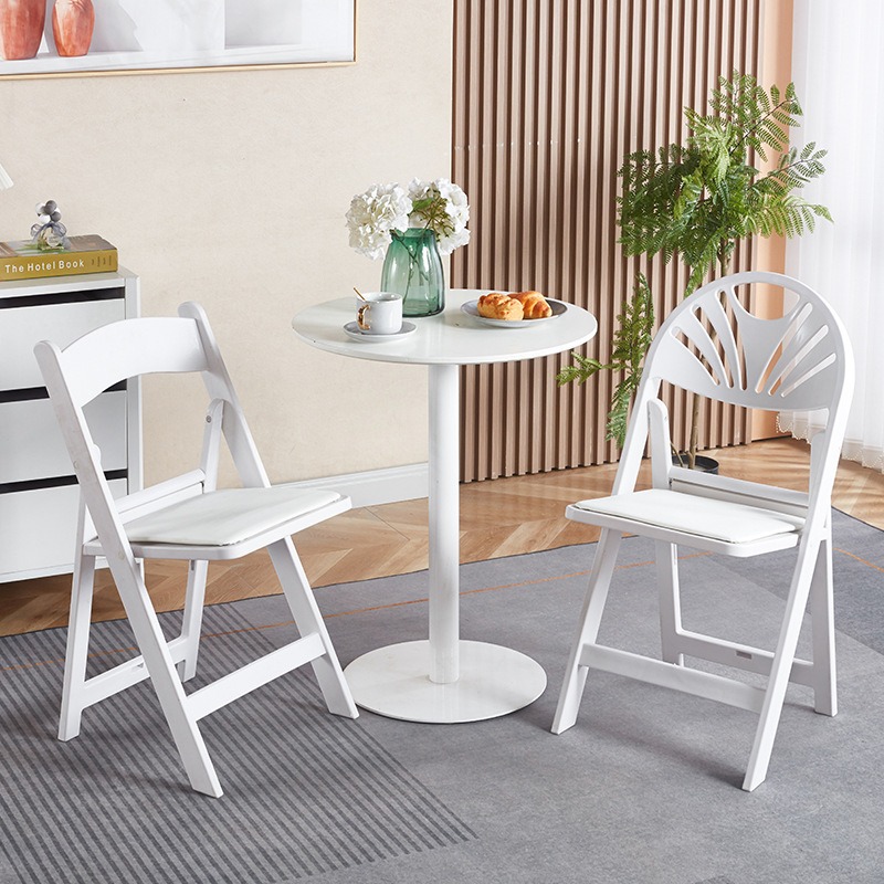 折りたたみ椅子プラスチック宴会椅子背もたれ椅子屋外椅子フルプ - Outdoor Furniture Resin のレビューと価格