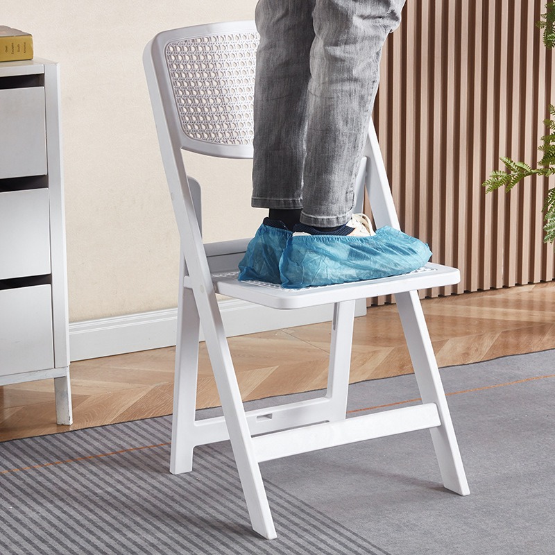 折りたたみ椅子プラスチック宴会椅子背もたれ椅子屋外椅子フルプ - Outdoor Furniture Resin のレビューと価格