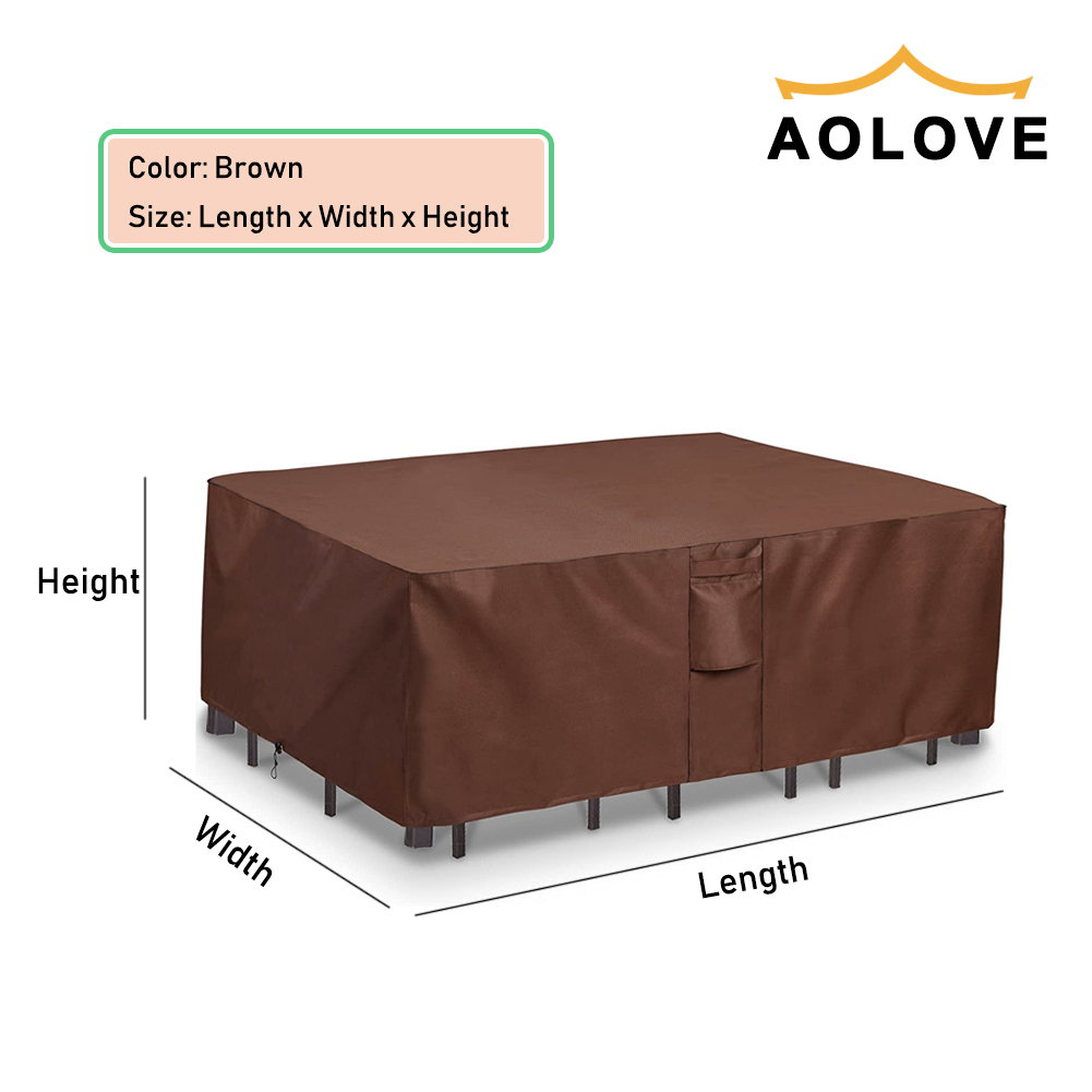 屋外用防水ガーデンファニチャーカバー,茶色の420dガーデン - Outdoor Furniture Varnish のレビューと価格