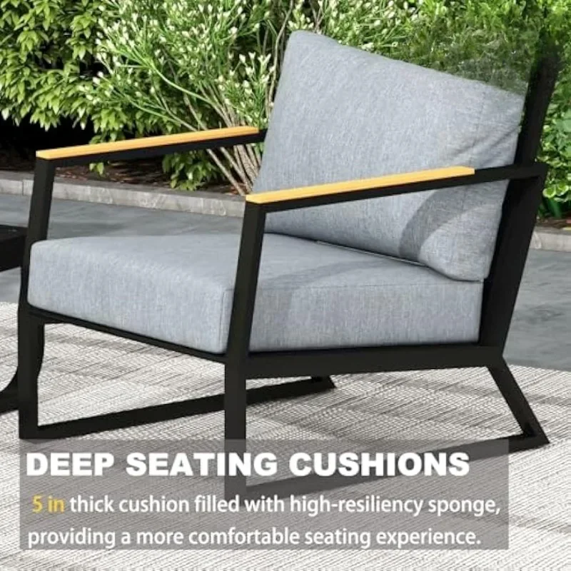 高品質メタルパティオ家具セット、モダンな屋外会話セット、ソフ - Outdoor Furniture Quality のレビューと価格