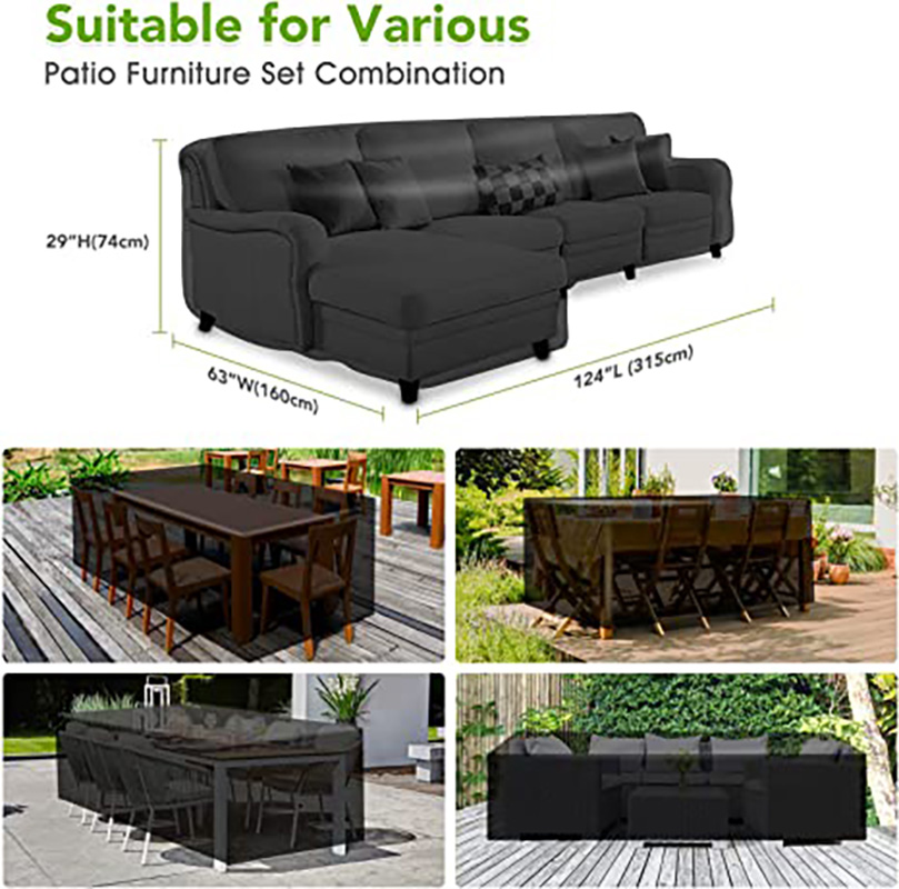 テラスパティオ家具カバー防水210d家具カバー、屋外ソファセ - Outdoor Furniture Varnish のレビューと価格