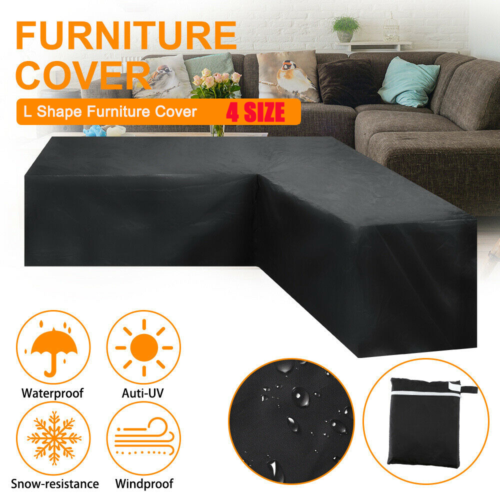 L字型家具防水カバー屋外ガーデンパティオラタンソファ防塵V字 - Outdoor Furniture L Shape のレビューと価格