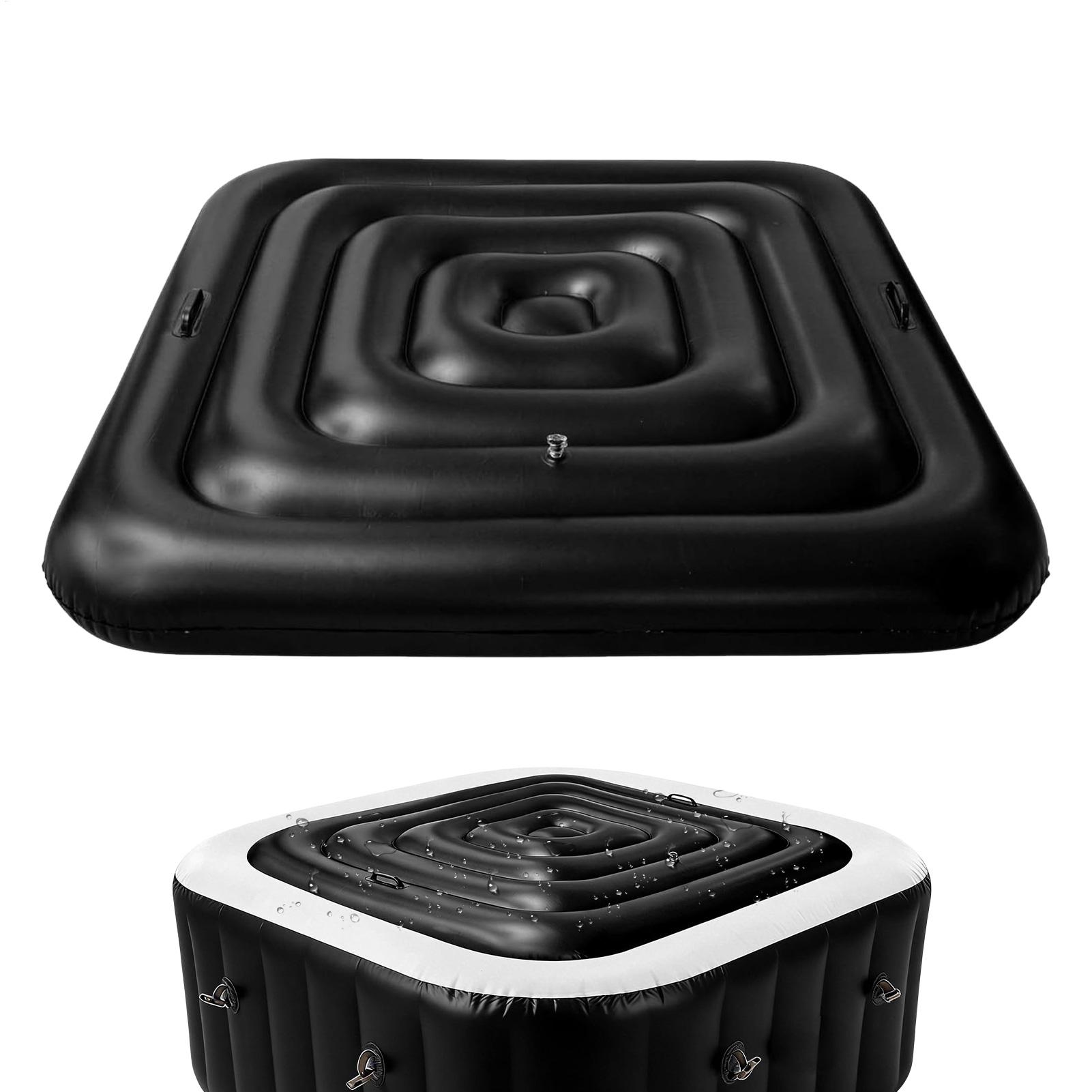 インフレータブル浴槽カバー省エネ軽量保温ポータブル蓋正方形ホ - Inflatable Hot Tub のレビューと価格