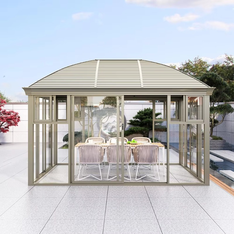 独立型サンルーム ガラスハウス 屋外パティオ カスタムサンル - Outdoor Furniture Gazebo のレビューと価格