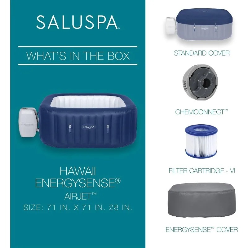 サルスパ エアジェット 4～6人用 インフレータブルホットタ - Inflatable Hot Tub のレビューと価格