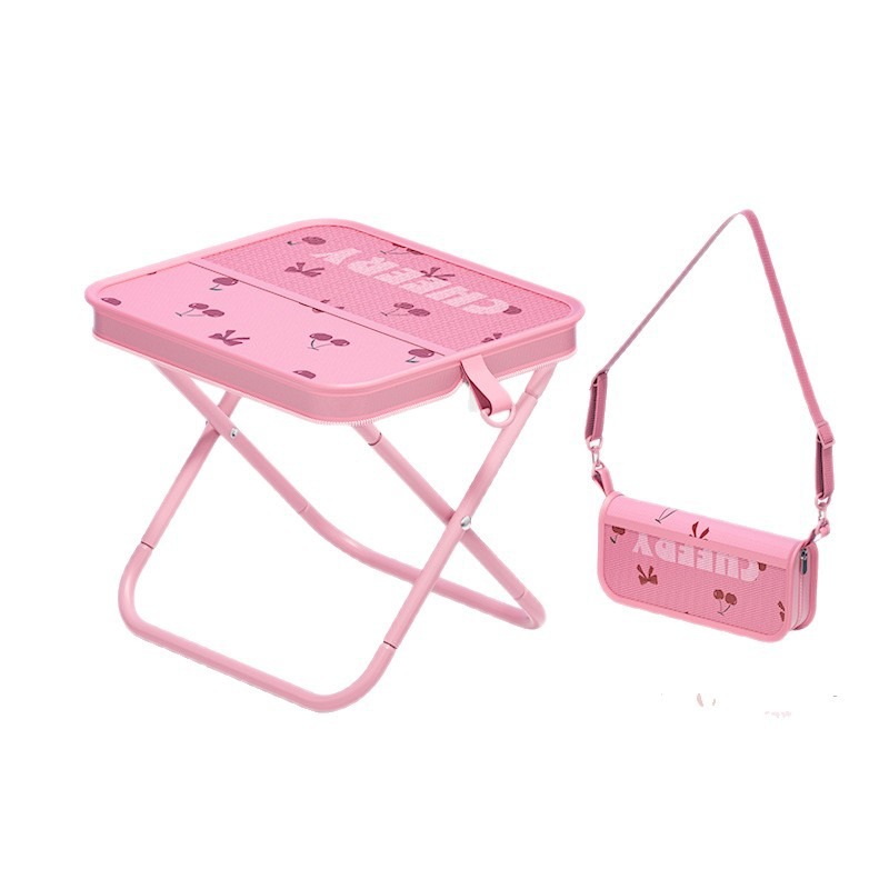 折りたたみスツール チェリープリント アウトドアチェア ポー - Outdoor Furniture Bench のレビューと価格