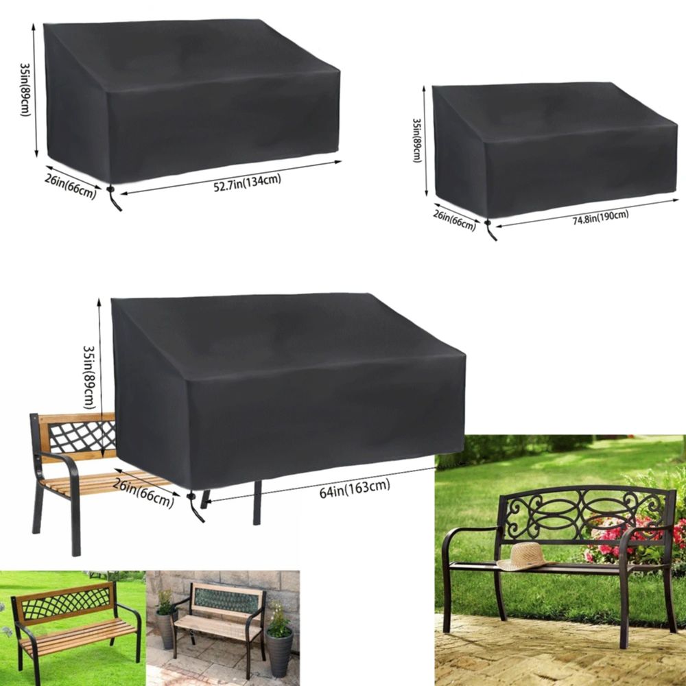 1枚入りヘビーデューティー屋外家具カバー ガーデンカウチ 2 - Outdoor Furniture Bench のレビューと価格