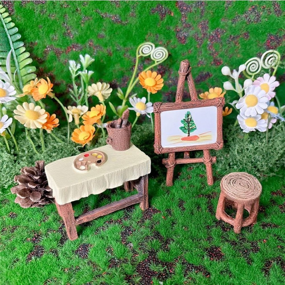 WORTHOWN-フェアリーガーデン、ミニチュア家具、アウト - Outdoor Furniture Resin のレビューと価格