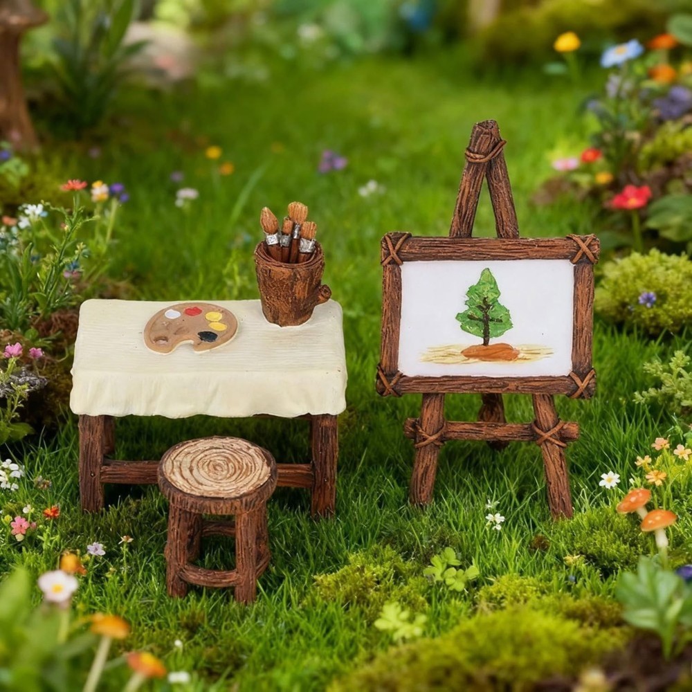 WORTHOWN-フェアリーガーデン、ミニチュア家具、アウト - Outdoor Furniture Resin のレビューと価格