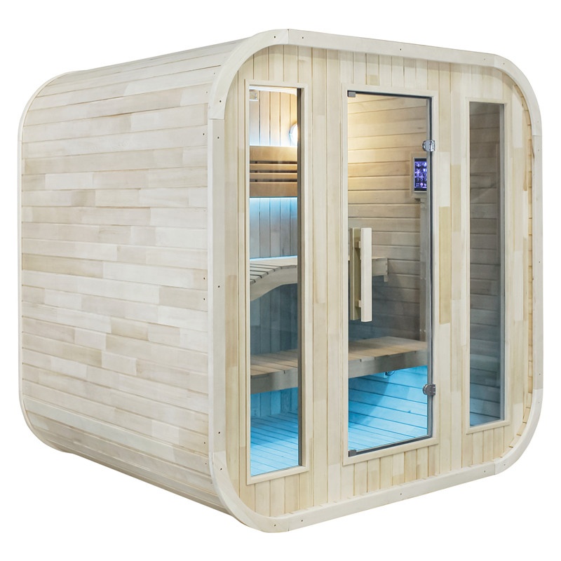屋外サウナ モダンデザインキャビン 屋外バレルサウナ 4人用 - Outdoor Furniture Set のレビューと価格