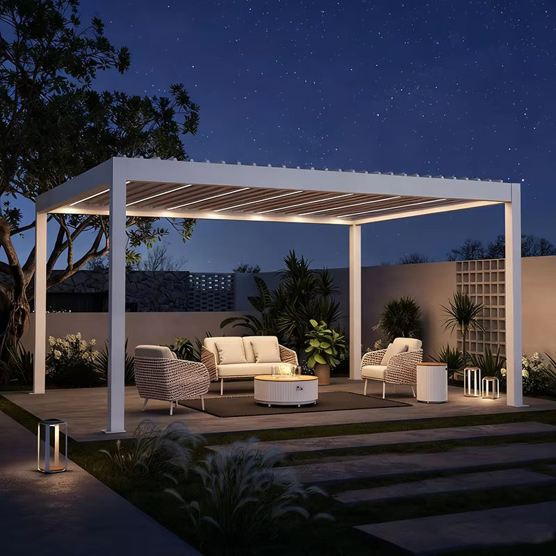 屋外用粉体塗装防錆簡単組み立てパビリオン田園風長方形ガーデン - Outdoor Furniture Gazebo のレビューと価格