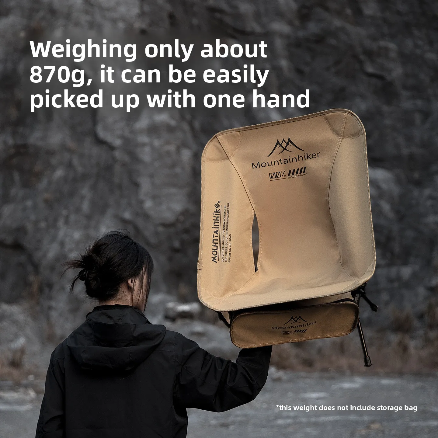 MOUNTAINHIKER 超軽量ポータブル折りたたみムーン - Outdoor Furniture Bench のレビューと価格