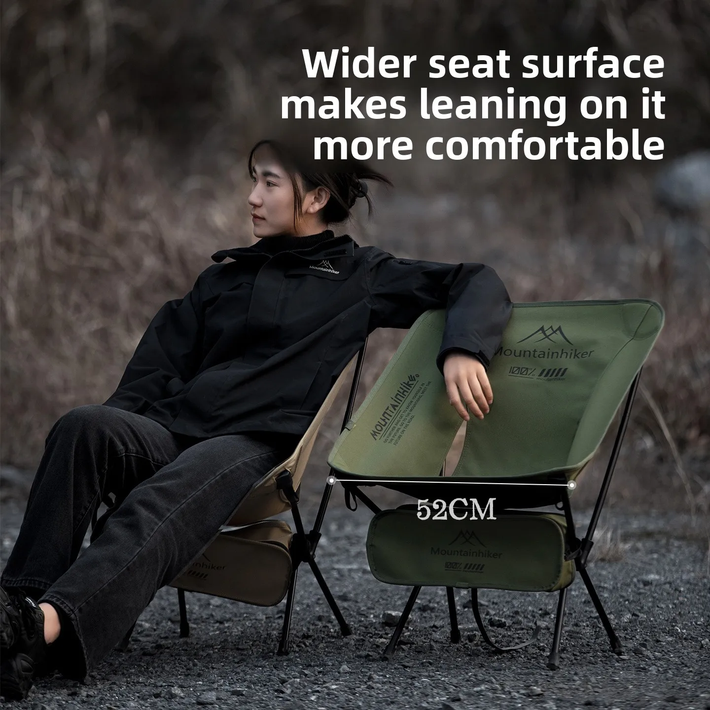 MOUNTAINHIKER 超軽量ポータブル折りたたみムーン - Outdoor Furniture Bench のレビューと価格