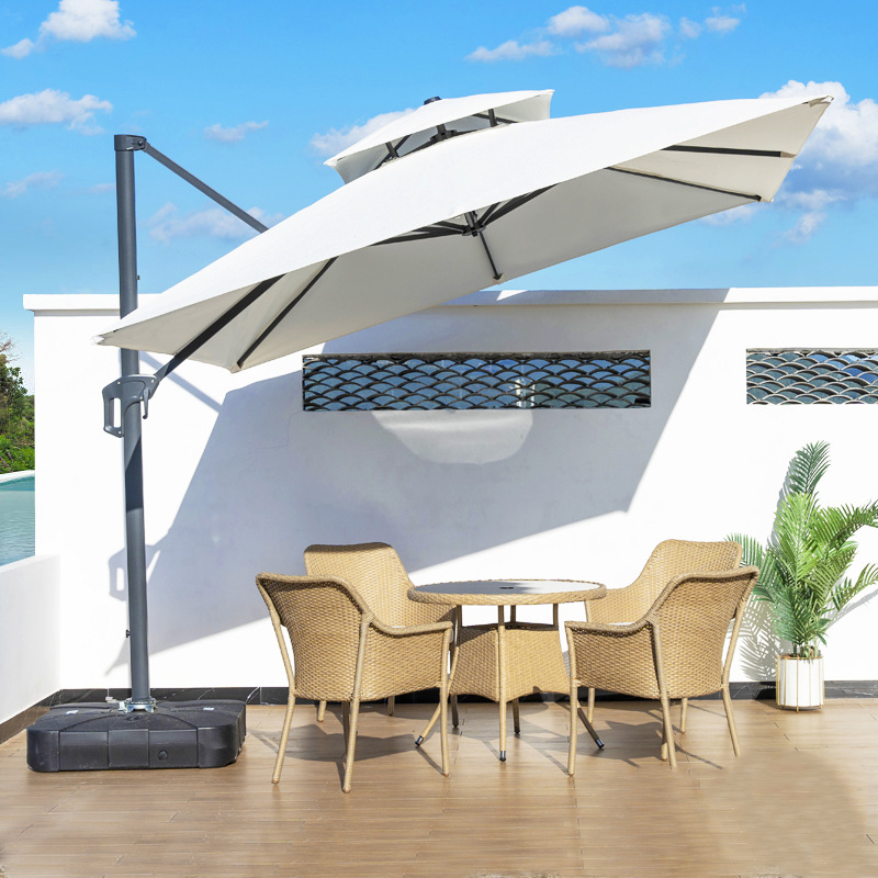 高品質スクエア型耐風・防水・折りたたみ式UVカット屋外パティ - Outdoor Furniture Quality のレビューと価格