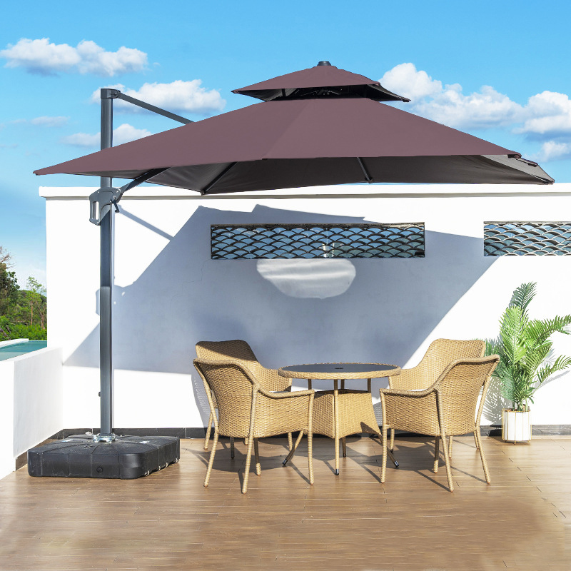 高品質スクエア型耐風・防水・折りたたみ式UVカット屋外パティ - Outdoor Furniture Quality のレビューと価格