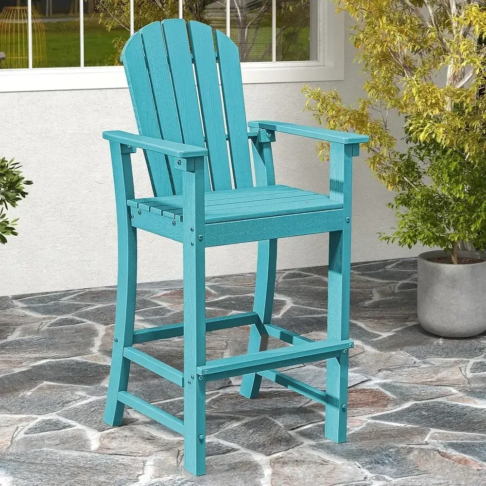ハイバック屋外バルコニーチェア、耐候性HDPE樹脂バースツー - Outdoor Furniture Resin のレビューと価格