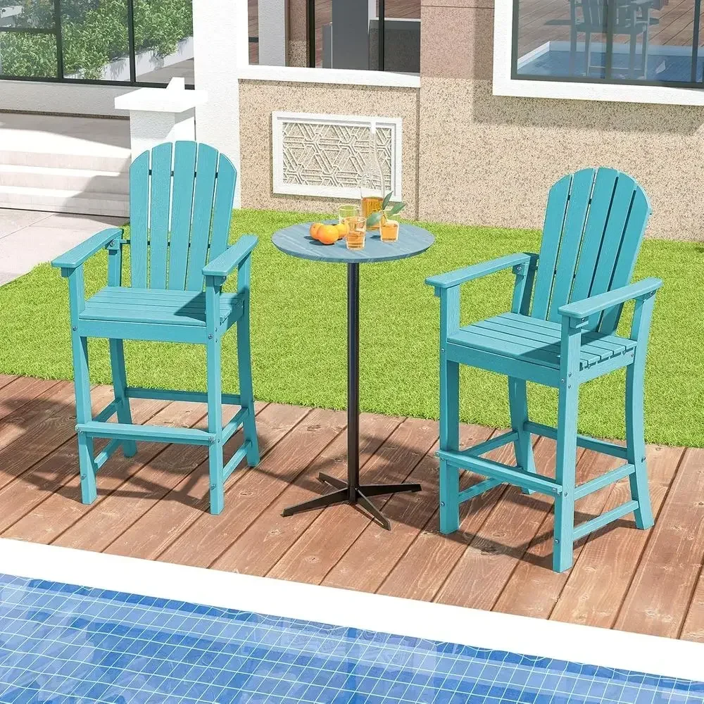 ハイバック屋外バルコニーチェア、耐候性HDPE樹脂バースツー - Outdoor Furniture Resin のレビューと価格