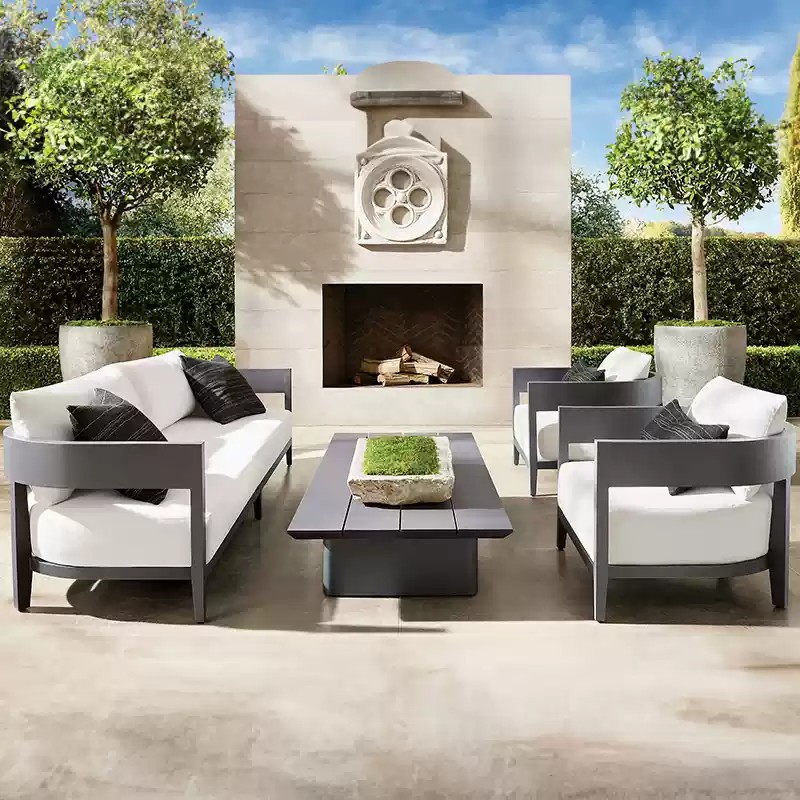 高級アルミ合金製 北欧イタリア風 シンプル屋外家具セット P - Outdoor Furniture Italy のレビューと価格