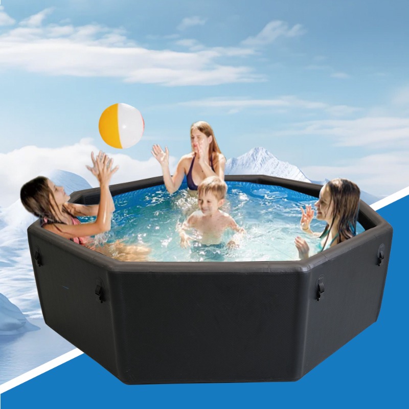 PVC素材の多角形、折りたたみ式で持ち運び可能なインフレータ - Inflatable Hot Tub のレビューと価格
