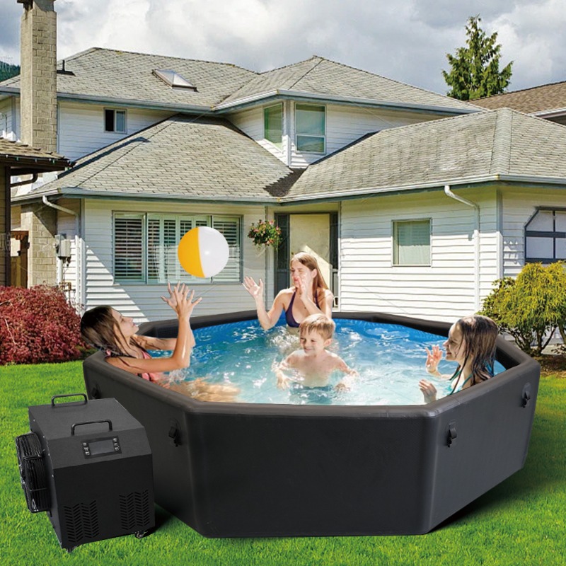 PVC素材の多角形、折りたたみ式で持ち運び可能なインフレータ - Inflatable Hot Tub のレビューと価格