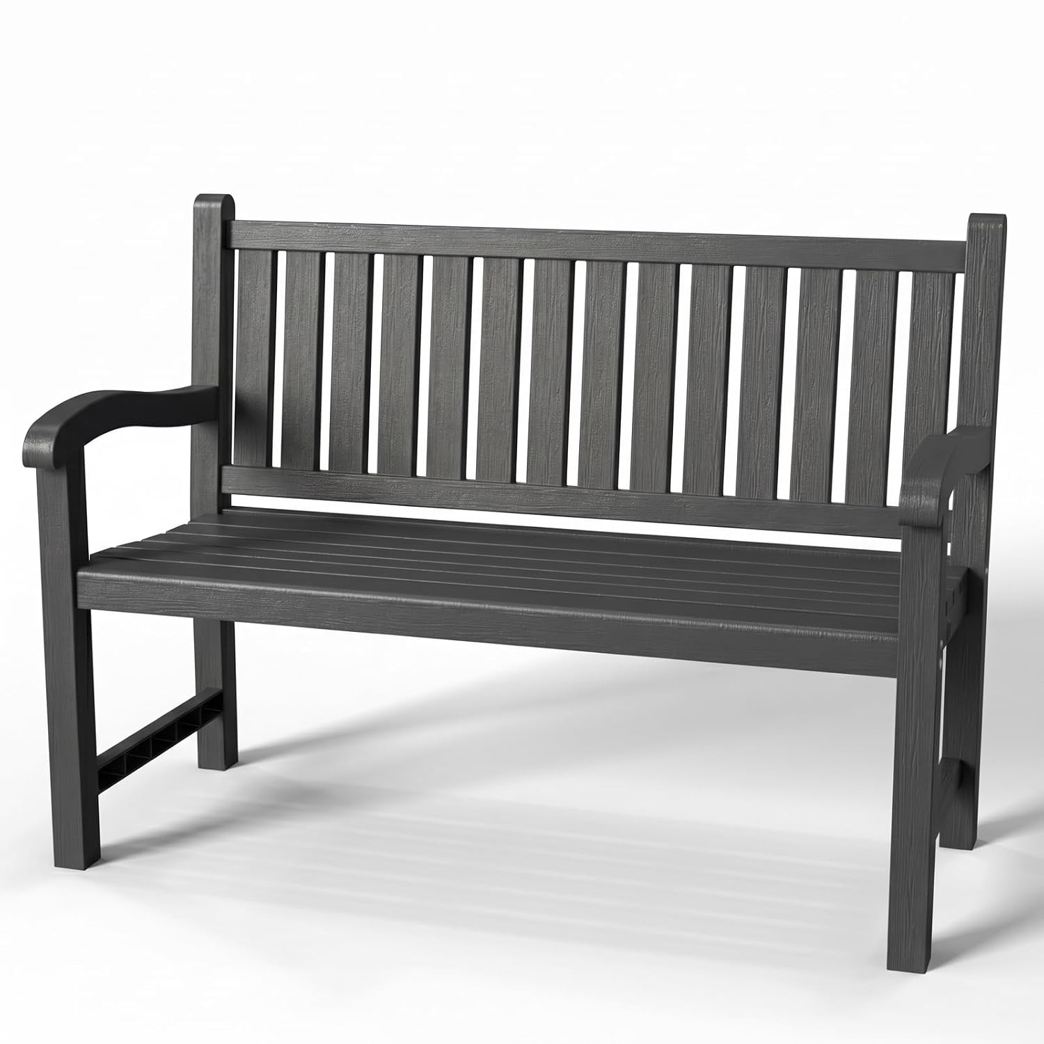 屋外用2人掛け樹脂製パティオチェア、防水スラット付き頑丈なフ - Outdoor Furniture Resin のレビューと価格