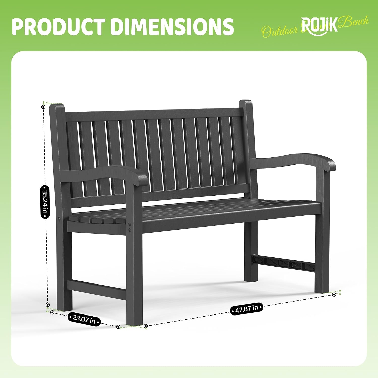 屋外用2人掛け樹脂製パティオチェア、防水スラット付き頑丈なフ - Outdoor Furniture Resin のレビューと価格