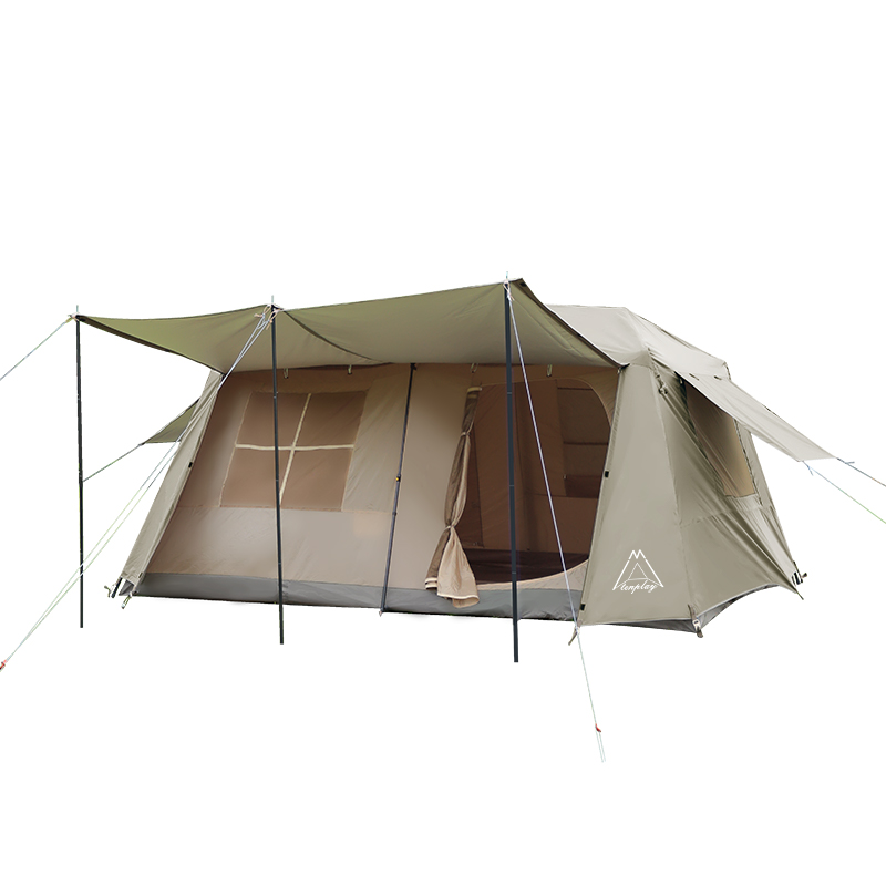 高品質ファミリーアウトドアキャンプ用大型テント 防水日除け8 - Outdoor Furniture Quality のレビューと価格