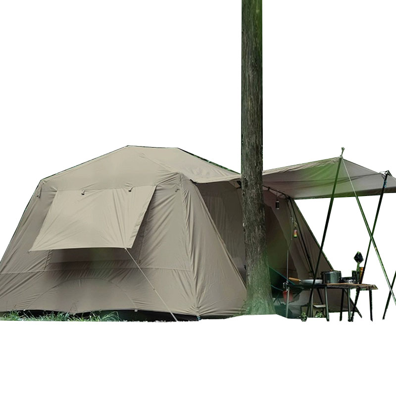 高品質ファミリーアウトドアキャンプ用大型テント 防水日除け8 - Outdoor Furniture Quality のレビューと価格