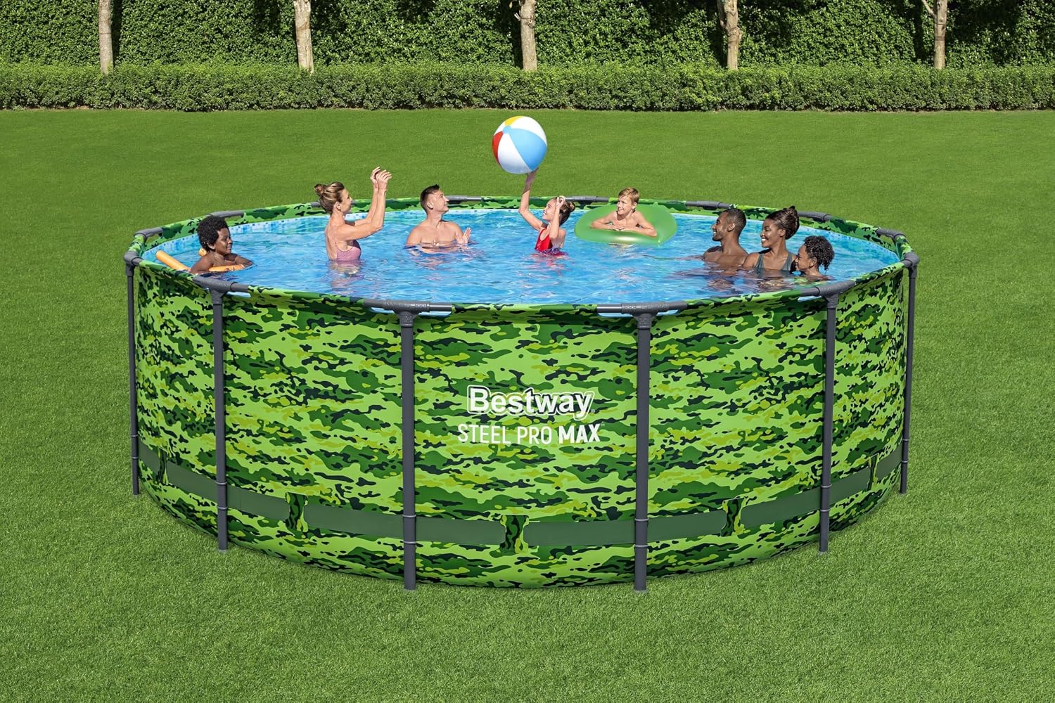スチールプロマックス 14フィート x 48インチ カモフラ - Inflatable Hot Tub のレビューと価格